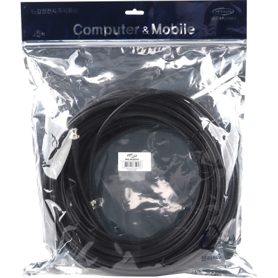강원전자 넷메이트 5C-HFBT BNC-BNC 광대역 동축 케이블(연동선/4합/75ohm) 30m NMC-HFBTB30