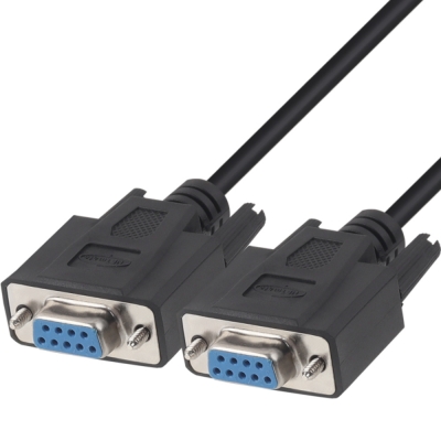 강원전자 넷메이트 9핀 F/F NULL MODEM 케이블 1.5m (블랙) NMC-SFF15B