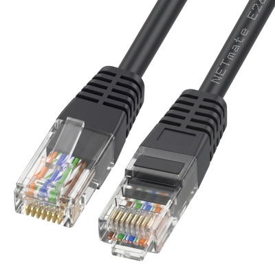 강원전자 넷메이트 CAT.5E UTP 랜 케이블 1.5m, 블랙 NMC-U5015BK