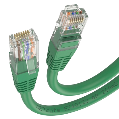 강원전자 넷메이트 CAT.5E UTP 랜 케이블 10m, 그린 NMC-U510GN