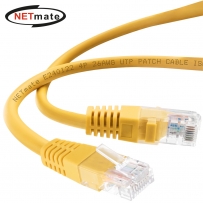 강원전자 넷메이트 CAT.5E UTP 랜 케이블 10m, 옐로우 NMC-U510Y