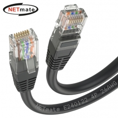 강원전자 넷메이트 CAT.5E UTP 랜 케이블 30m, 블랙 NMC-U530BK