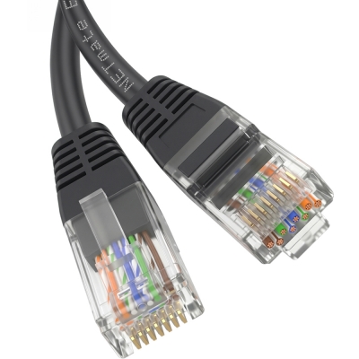 강원전자 넷메이트 CAT.6 UTP 랜 케이블 1.5m, 블랙 NMC-U6015BK