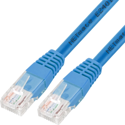 강원전자 넷메이트 CAT.6 UTP 랜 케이블 1m, 블루 NMC-U601BL