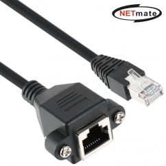 강원전자 넷메이트 CAT.6 SFTP 연장 판넬형 랜 케이블 0.3m NMC-U603FZ