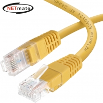 강원전자 넷메이트 CAT.6 UTP 랜 케이블 3m, 옐로우 NMC-U603Y