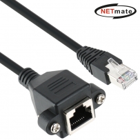 강원전자 넷메이트 CAT.6 SFTP 연장 판넬형 랜 케이블 0.5m NMC-U605FZ