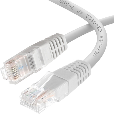 강원전자 넷메이트 CAT.6 UTP 랜 케이블 1m, 그레이 NMC-U610G