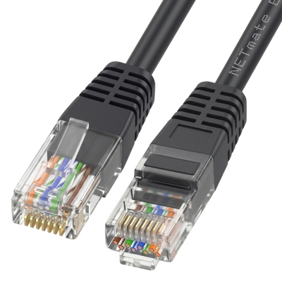 강원전자 넷메이트 CAT.6 UTP 랜 케이블 25m, 블랙 NMC-U625BK