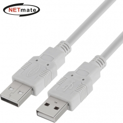 강원전자 넷메이트 USB2.0 AM-AM 케이블 0.15m (그레이) NMC-UA2015