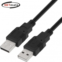 강원전자 넷메이트 USB2.0 AM-AM 케이블 1m (블랙) NMC-UA210BK