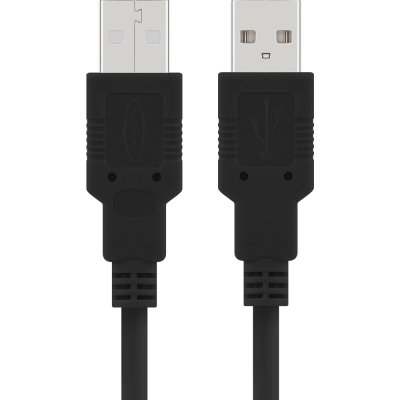 강원전자 넷메이트 USB2.0 AM-AM 케이블 2m (블랙) NMC-UA220BK