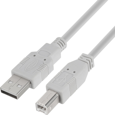 강원전자 넷메이트 USB2.0 AM-BM 케이블 2m (그레이) NMC-UB220