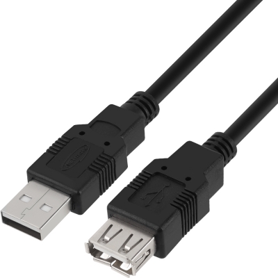 강원전자 넷메이트 USB2.0 연장 AM-AF 케이블 2m (블랙) NMC-UF220BK