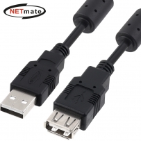 강원전자 넷메이트 USB2.0 연장 AM-AF 케이블 3m (블랙/노이즈필터) NMC-UF230C