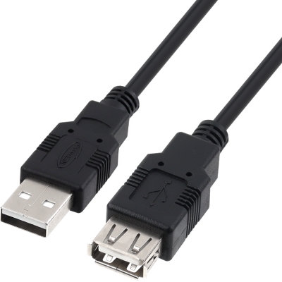 강원전자 넷메이트 USB2.0 연장 AM-AF 케이블 5m (블랙) NMC-UF250BK