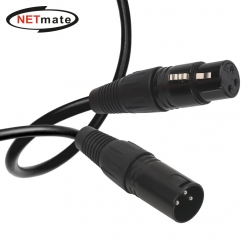 강원전자 넷메이트 XLR 캐논 마이크 연장 케이블 3m NMC-XLR03FB