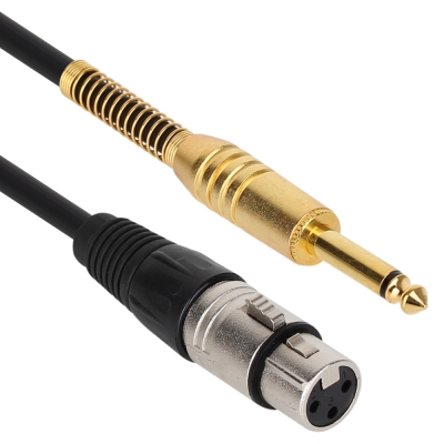 강원전자 넷메이트 XLR 캐논(F)-TS(5.5 Mono) 마이크 케이블 10m NMC-XLR510F