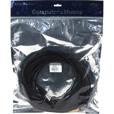 강원전자 넷메이트 XLR 캐논(M)-TRS(5.5 Stereo) 마이크 케이블 20m NMC-XLR520MS