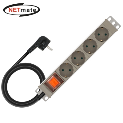 강원전자 넷메이트 알루미늄 SAFE 멀티탭 4구 접지 3m NMP-AM0430