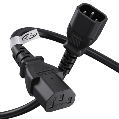 강원전자 넷메이트 AC 파워코드 연장 케이블 5m, 블랙 NMP-SPC050BF