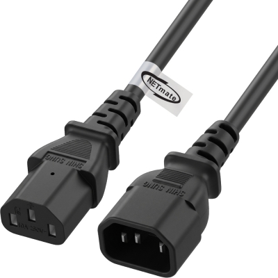 강원전자 넷메이트 AC 파워코드 연장 케이블 5m, 블랙 NMP-SPC050BF