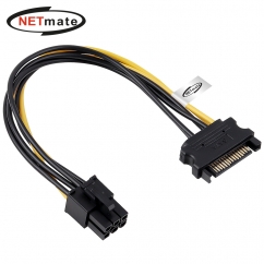 강원전자 넷메이트 SATA 파워 15핀 / PCI-E 6핀 전원 케이블 NMP-SV6PN