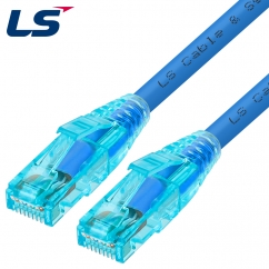 LS전선 CAT.6 UTP EZ 플러그 랜 케이블 0.5m (블루) NMX-LS605BL