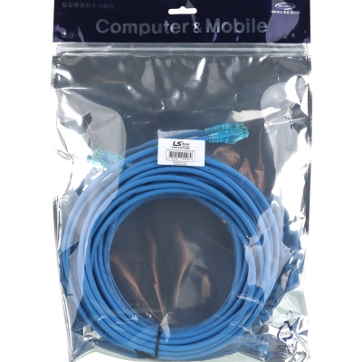 LS전선 CAT.6 UTP EZ 플러그 랜 케이블 10m (블루) NMX-LS6100BL