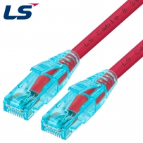 LS전선 CAT.6 UTP EZ 플러그 랜 케이블 10m (레드) NMX-LS6100R