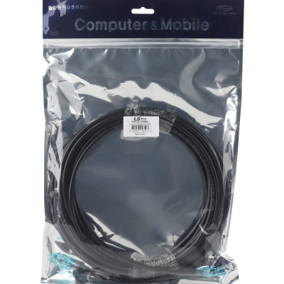 LS전선 CAT.6 UTP 옥외용 랜 케이블 10m (블랙) NMX-LS6100XBKZ