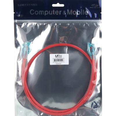 LS전선 CAT.6 UTP EZ 플러그 랜 케이블 1m (레드) NMX-LS610R