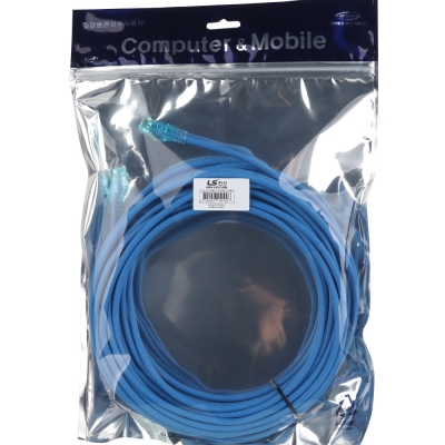 LS전선 CAT.6 UTP EZ 플러그 랜 케이블 15m (블루) NMX-LS6150BL