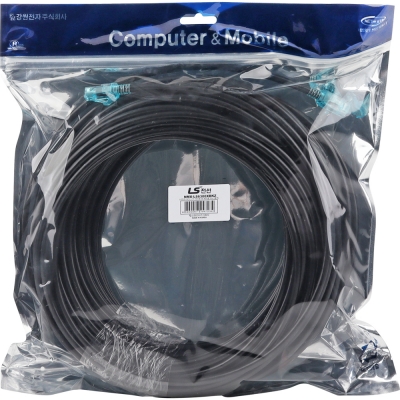 LS전선 CAT.6 UTP 옥외용 랜 케이블 30m (블랙) NMX-LS6300XBKZ