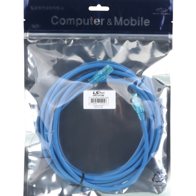 LS전선 CAT.6 UTP EZ 플러그 랜 케이블 3m (블루) NMX-LS630BL