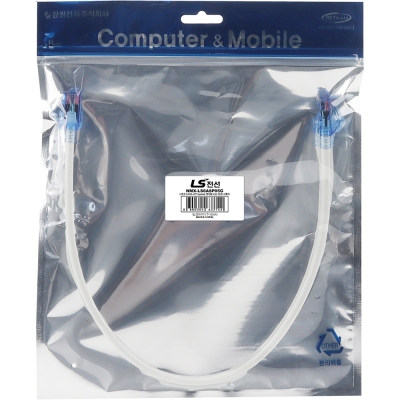 LS전선 CAT.6A UTP Supreme 랜 케이블 0.5m (그레이) NMX-LS6ASP05G
