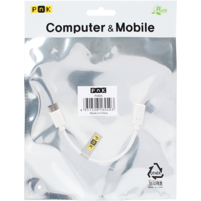 강원전자 넷메이트 USB2.0 Micro 5핀(F)-CM 케이블 젠더 0.15m P040A