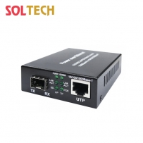 솔텍 PoE 기가비트 이더넷 광 컨버터, SFP 1슬롯 SFC2000HP