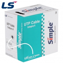 LS전선 CAT.6 UTP Slim 케이블 300m (28AWG/단선/화이트) UTP-G-C6G-E1VP-M 28AWG WH